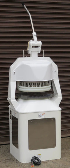 BakeMax BMJN009 Commercial Floor Model Semi-Automatic 9-Division Dough Divider Rounder (7–18 oz)