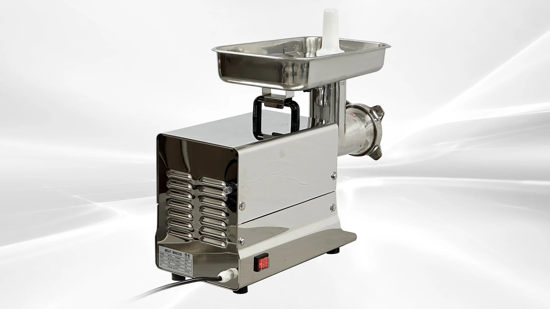 BakeMax BMMG005 Titan Series 2HP Electric Countertop Meat Grinder - 1100 lbs/hr