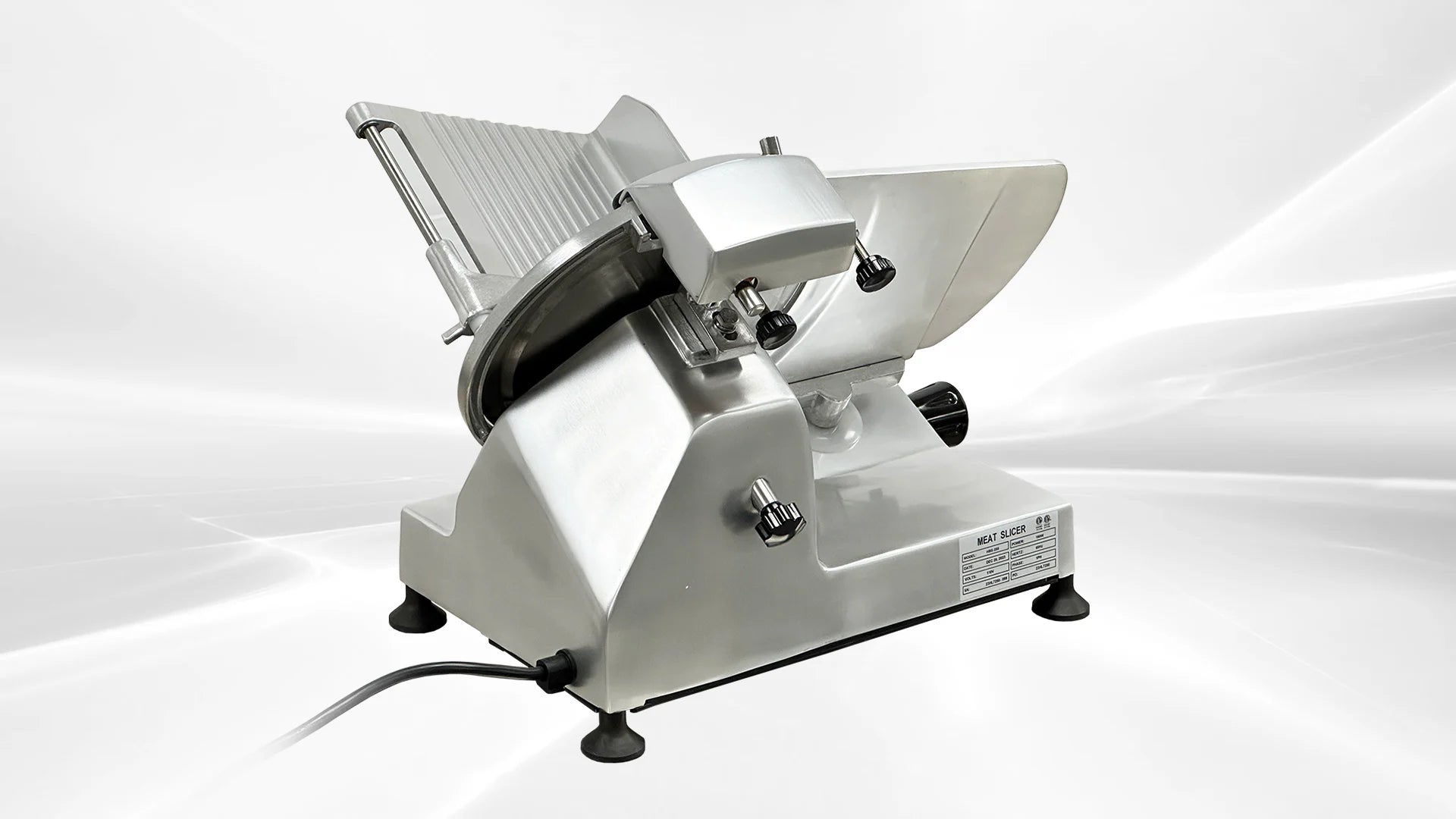 BakeMax BMMSM10 Commercial Countertop Gravity Feed 10" Meat Slicer, 120V