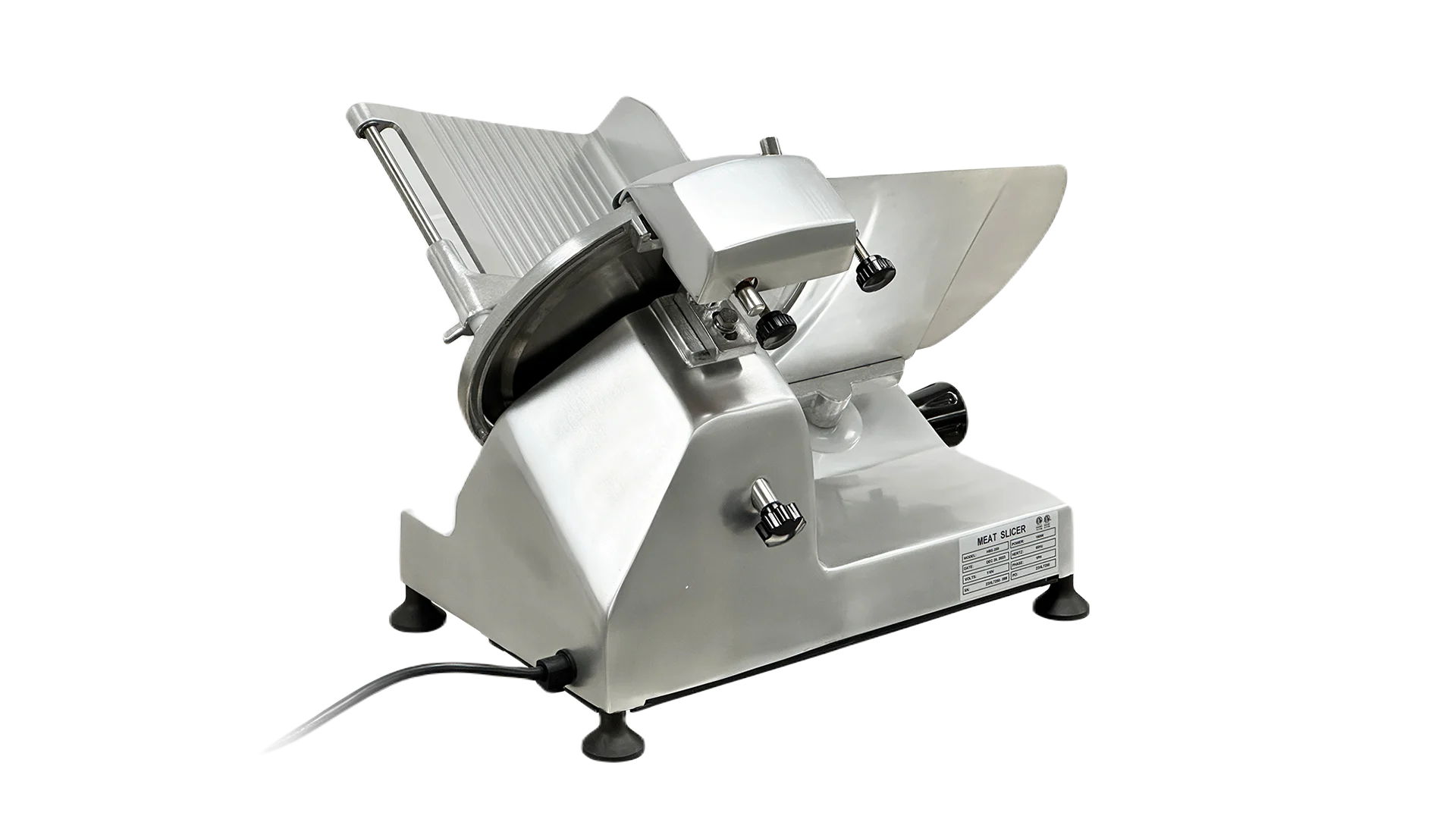 BakeMax BMMSM10 Commercial Countertop Gravity Feed 10" Meat Slicer, 120V