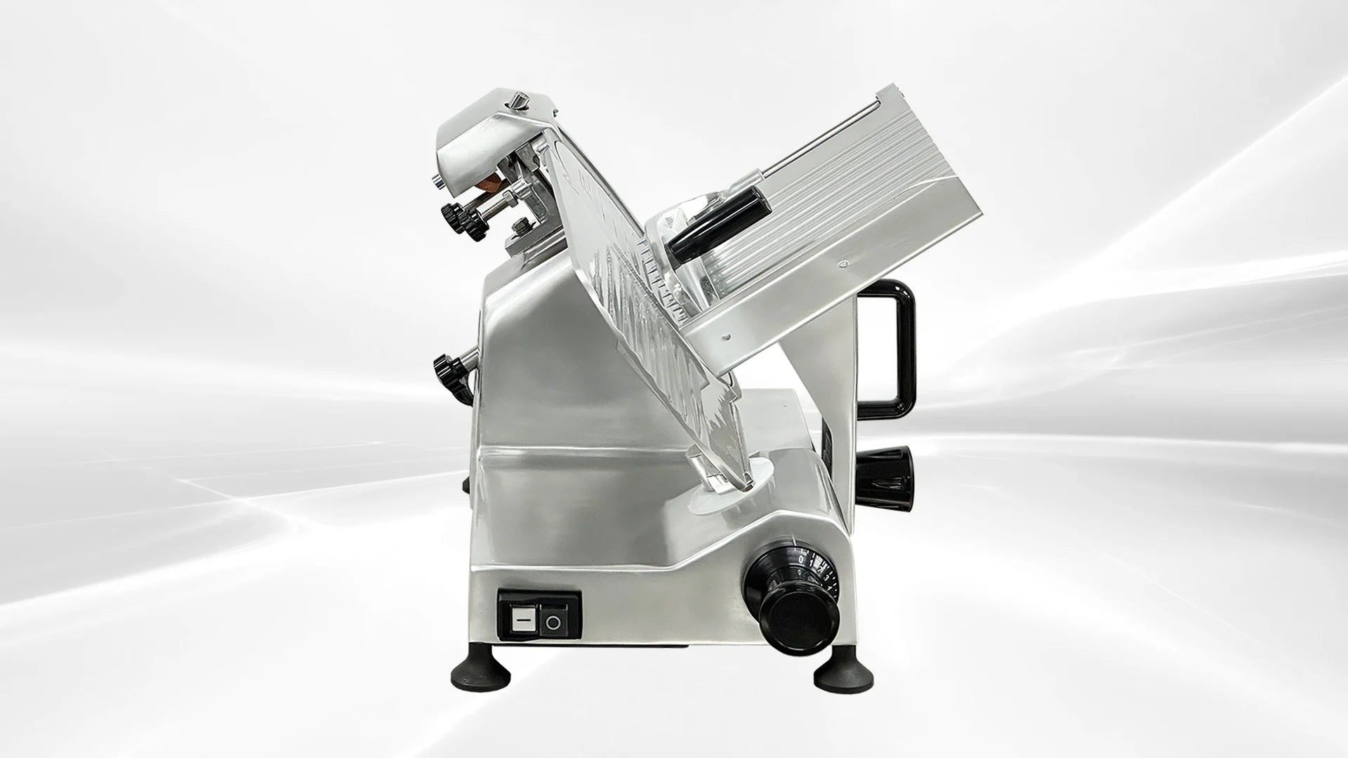 BakeMax BMMSM10 Commercial Countertop Gravity Feed 10" Meat Slicer, 120V