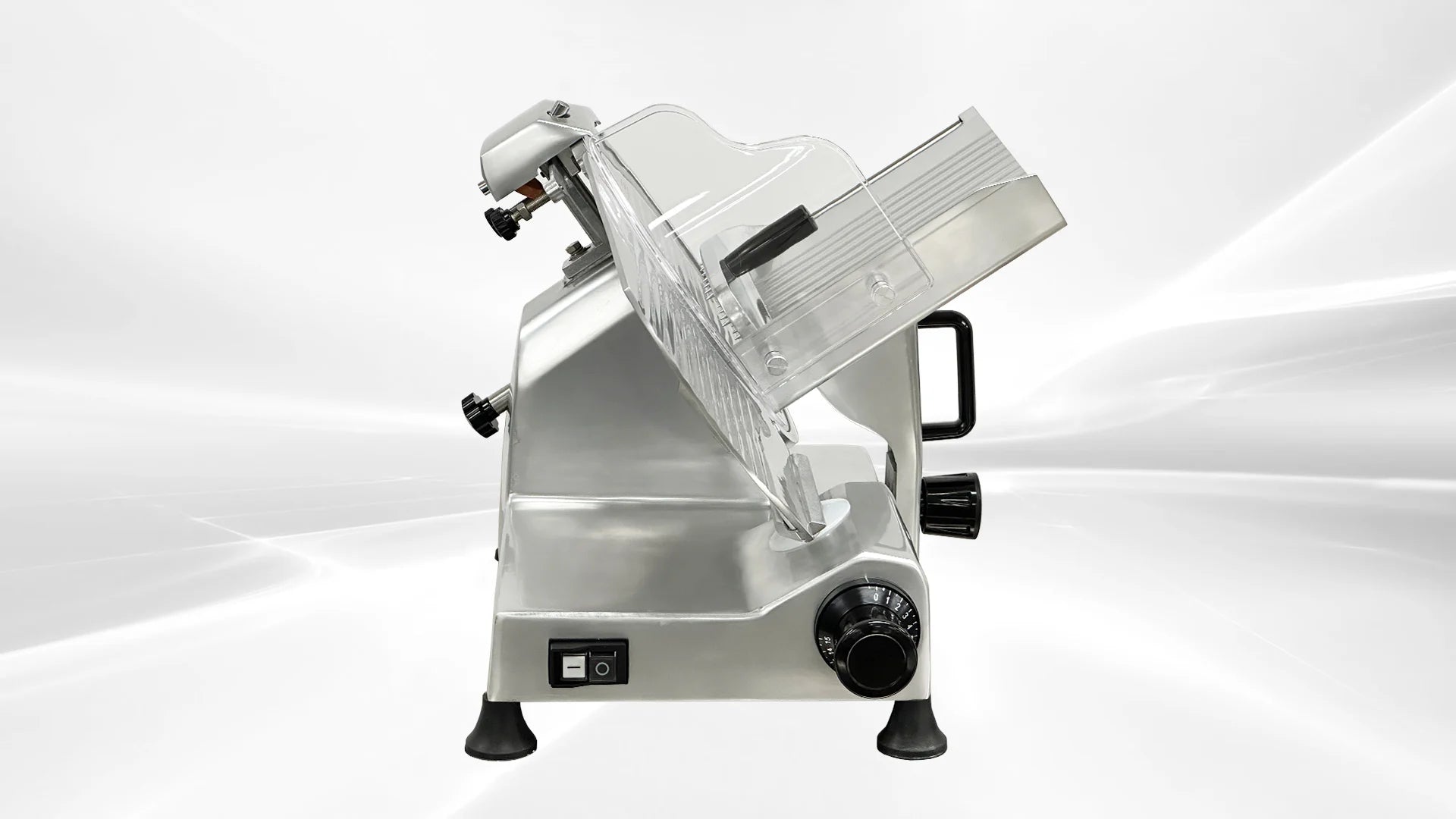 BakeMax BMMSM12 Commercial Countertop Gravity Feed 12 Inch Meat Slicer