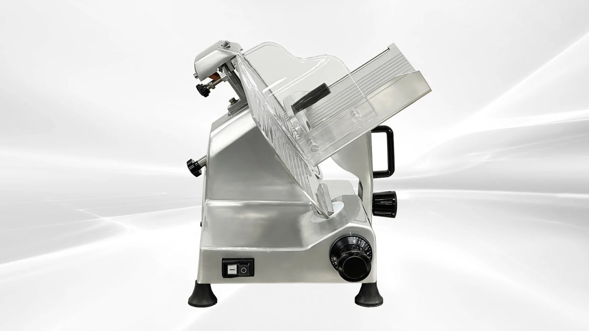 BakeMax BMMSM12 Commercial Countertop Gravity Feed 12 Inch Meat Slicer
