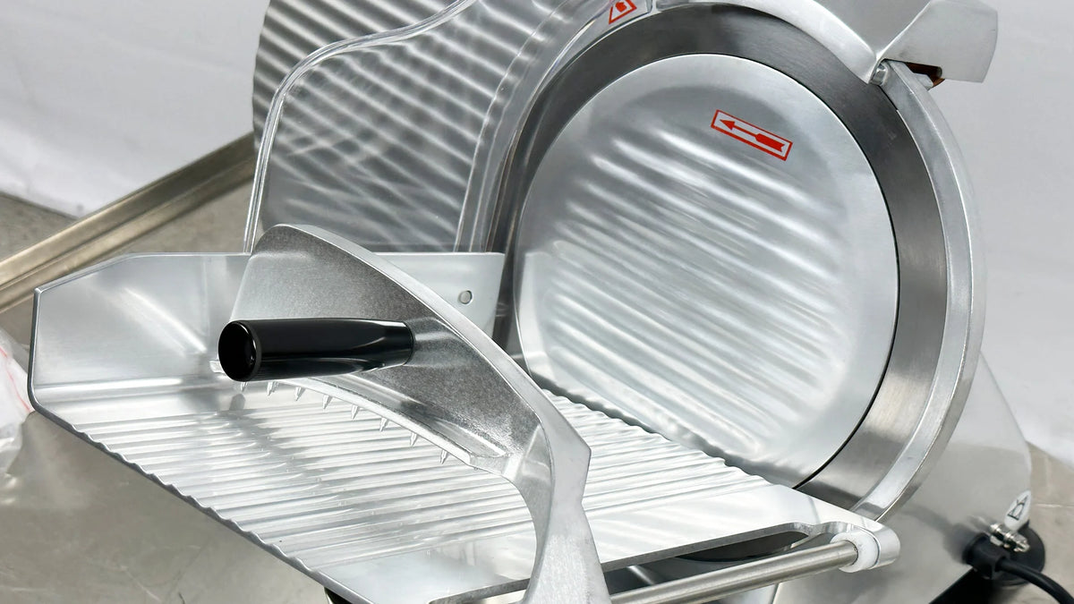 BakeMax BMMSM12 Commercial Countertop Gravity Feed 12 Inch Meat Slicer