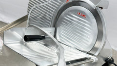 BakeMax BMMSM12 Commercial Countertop Gravity Feed 12 Inch Meat Slicer