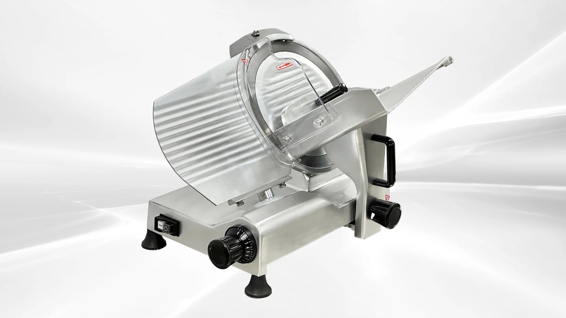 BakeMax BMMSM12 Commercial Countertop Gravity Feed 12 Inch Meat Slicer