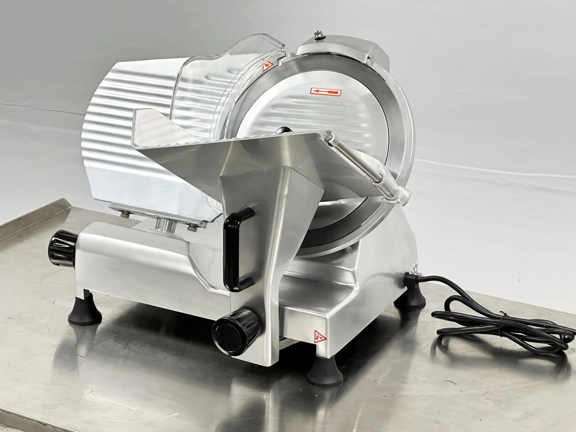 BakeMax BMMSM12 Commercial Countertop Gravity Feed 12 Inch Meat Slicer