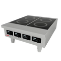 BakeMax BMPLS7IND020 Countertop 4-Burner Electric Induction Cooker, 12,000W, 208V 3Ph