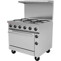 BakeMax BMPLS7KE031 Commercial Floor Model 36” 6 Burner Electric Range