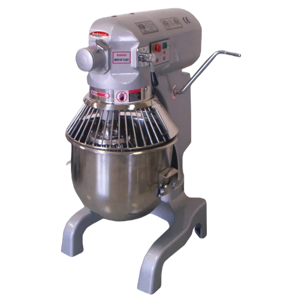 BakeMax BMPM020 Commercial 20-Quart Floor Model Gear-Driven Planetary Mixer, 3-Speed, 120V