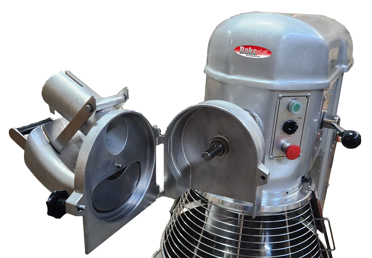 BakeMax BMPM020 Commercial 20-Quart Floor Model Gear-Driven Planetary Mixer, 3-Speed, 120V