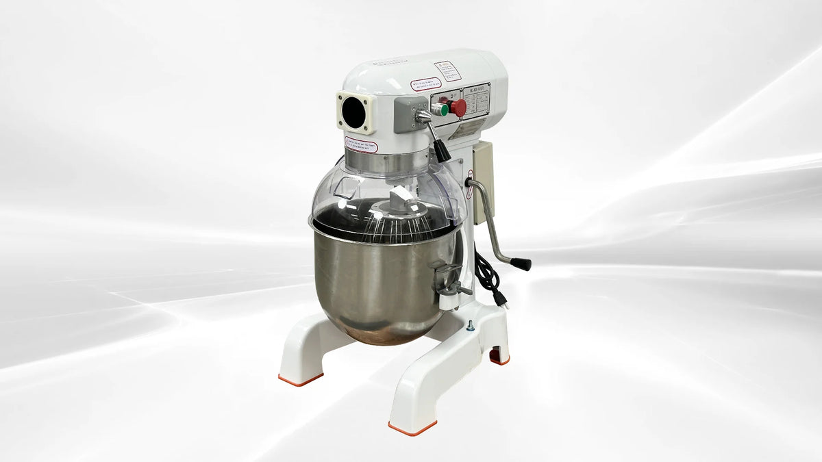 BakeMax BMPME20 Floor Model Economy 20-Quart 3-Speed Gear Driven Planetary Mixer