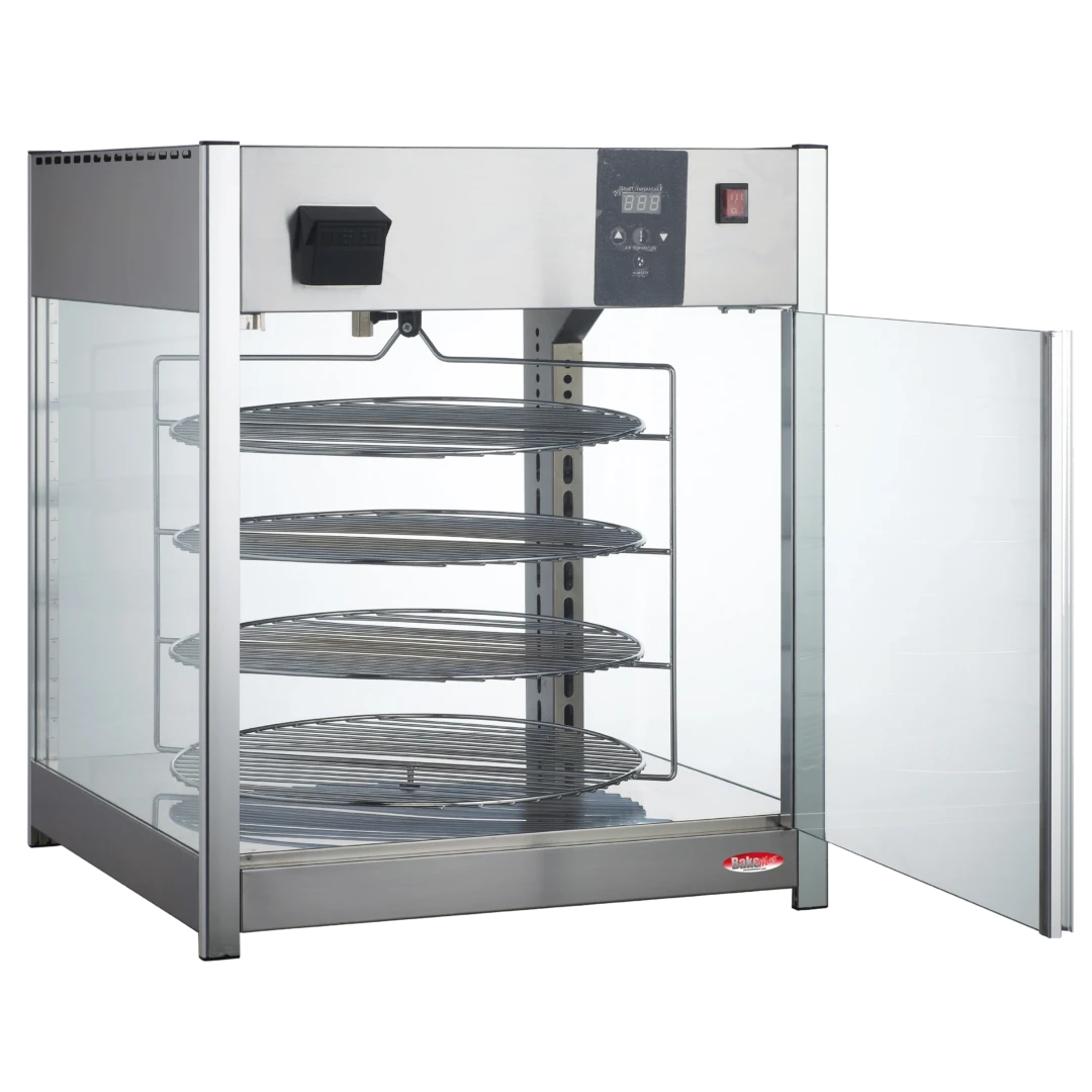 BakeMax BMPW418 Titan Series Countertop Electric 4-Tier 18" Rotating Pizza Warmer