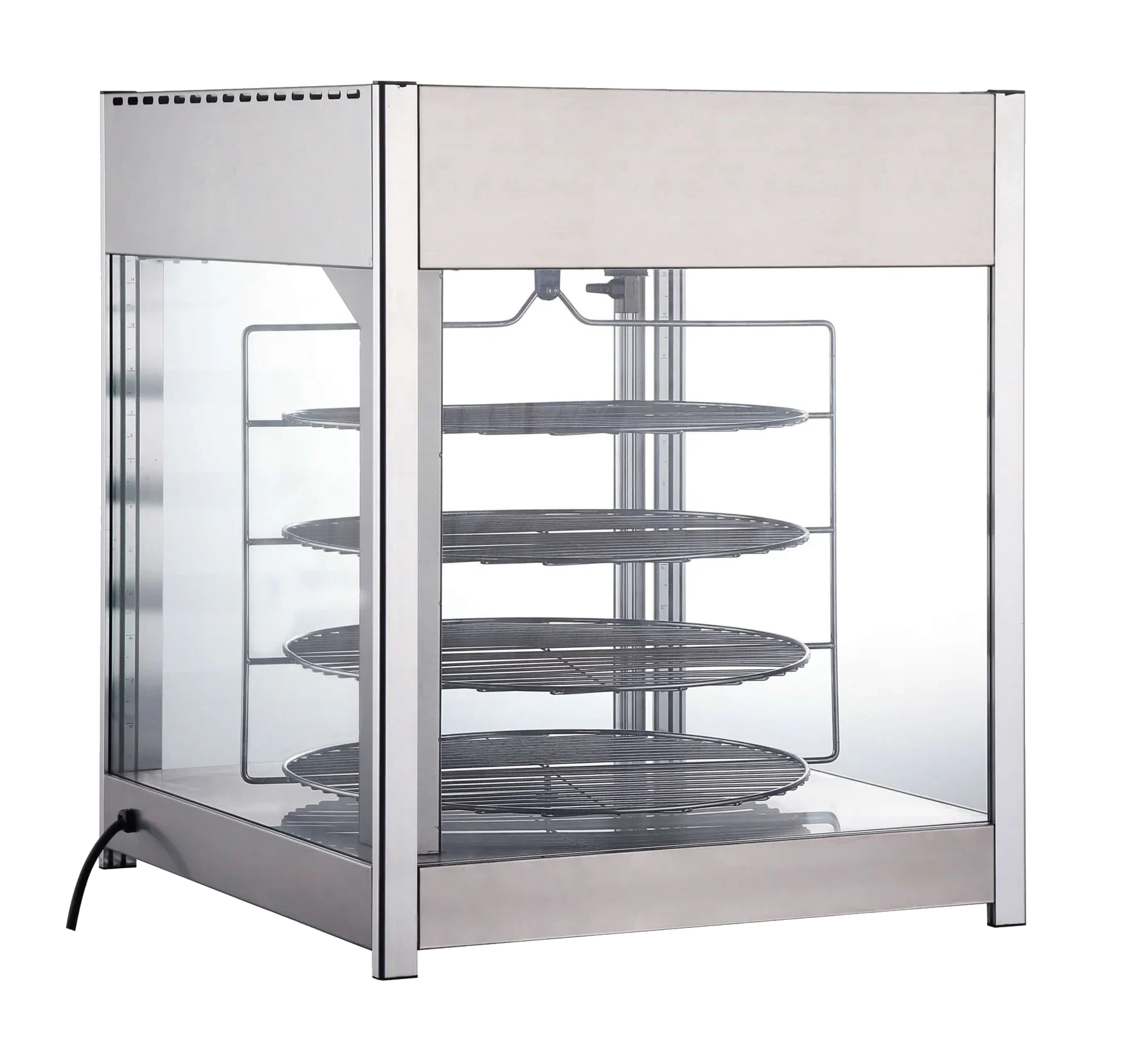 BakeMax BMPW418 Titan Series Countertop Electric 4-Tier 18" Rotating Pizza Warmer