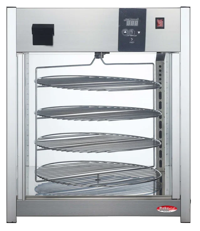 BakeMax BMPW418 Titan Series Countertop Electric 4-Tier 18" Rotating Pizza Warmer