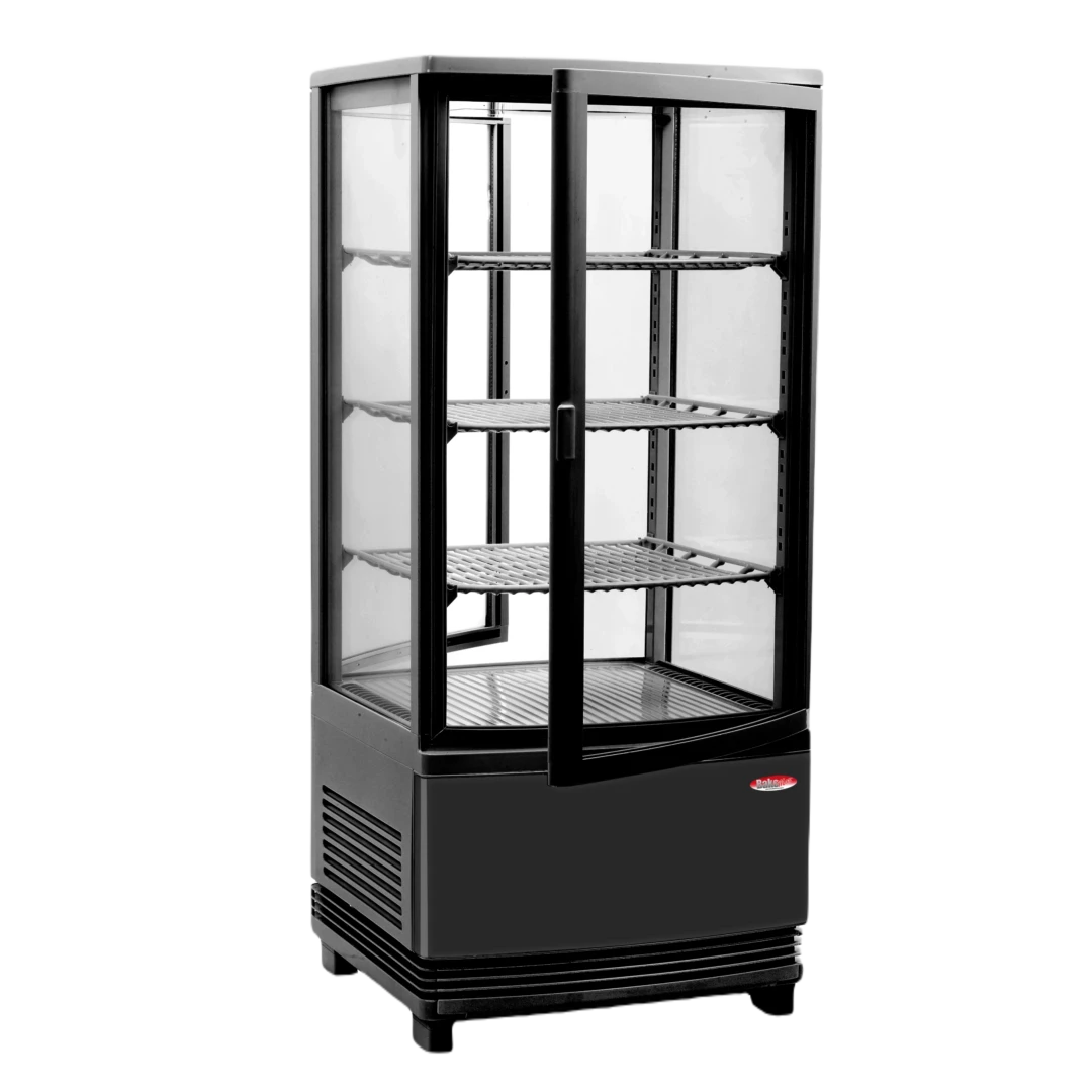 BakeMax BMRCD02 Titan Series Countertop Refrigerated Display Case (2-Door Pass-Through)