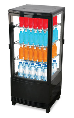 BakeMax BMRCD02 Titan Series Countertop Refrigerated Display Case (2-Door Pass-Through)