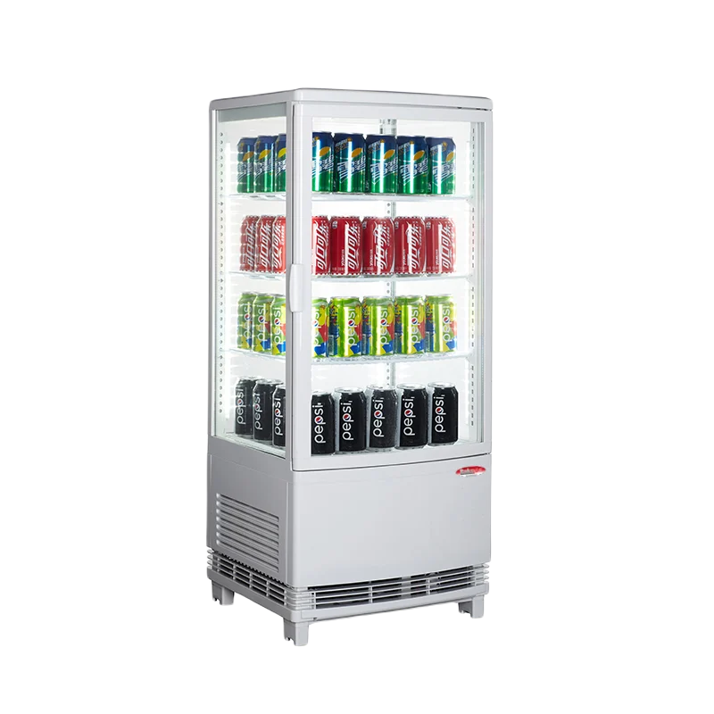 BakeMax BMRCD02 Titan Series Countertop Refrigerated Display Case (2-Door Pass-Through)