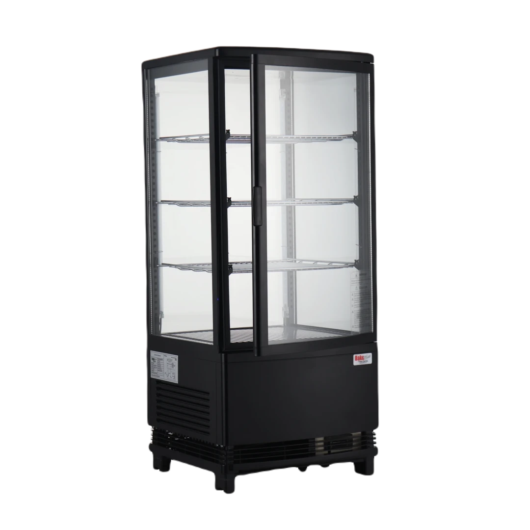BakeMax BMRCD02 Titan Series Countertop Refrigerated Display Case (2-Door Pass-Through)