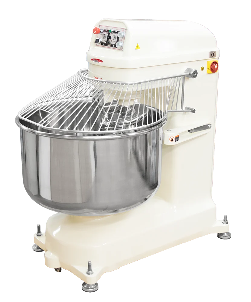 BakeMax BMSM030 30kg (66 lb) 2-Speed Floor Model Dough Spiral Mixer, 220V 3Ph