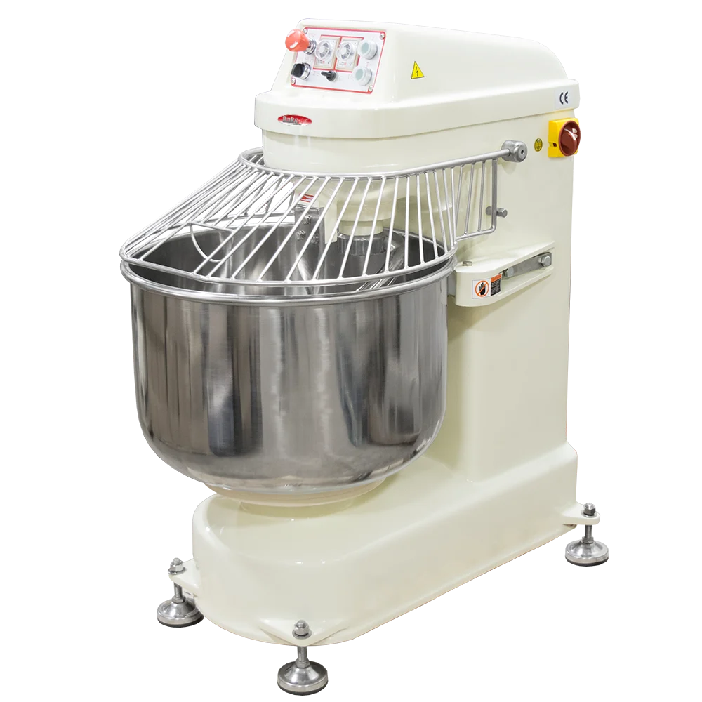 BakeMax BMSM050 50kg (110 lb) 2-Speed Floor Model Dough Spiral Mixer - 220V 3Ph
