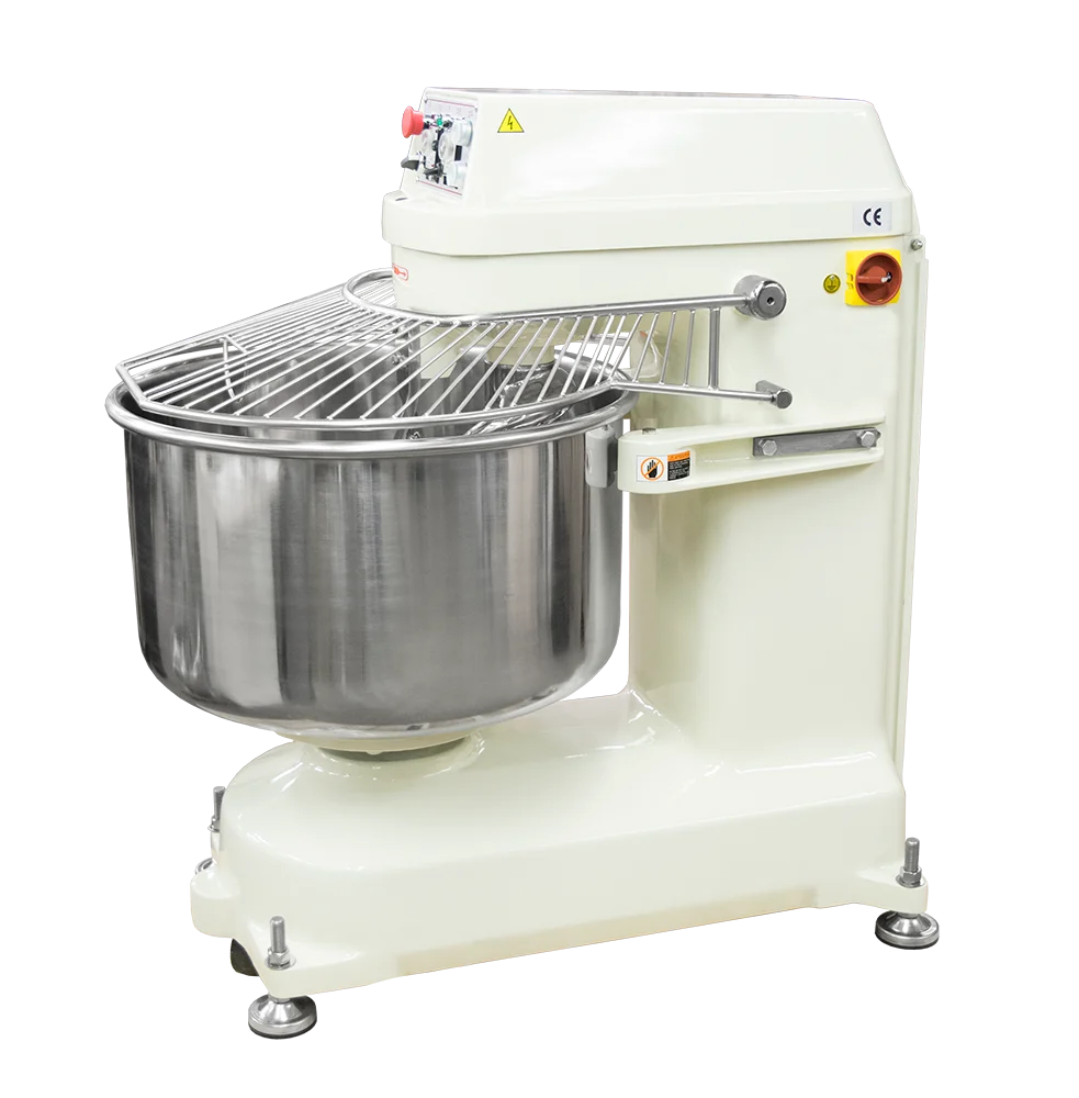 BakeMax BMSM050 50kg (110 lb) 2-Speed Floor Model Dough Spiral Mixer - 220V 3Ph