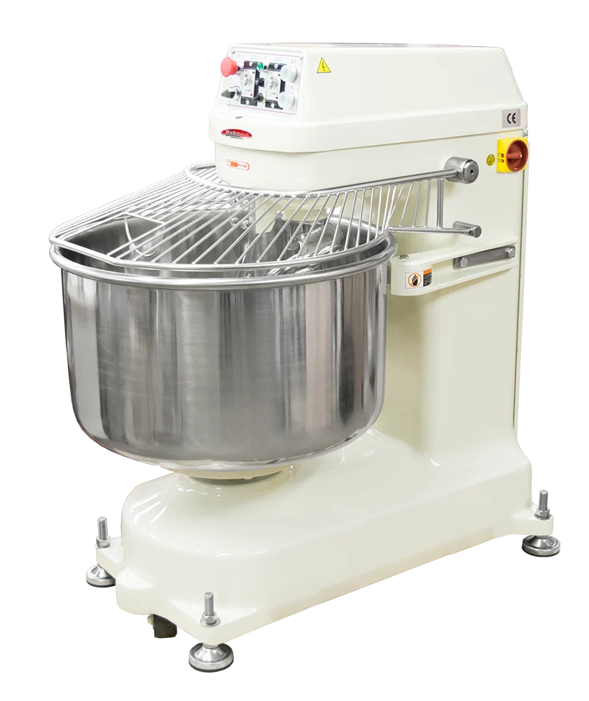 BakeMax BMSM080 Heavy-Duty Floor Model 2-Speed 80kg Spiral Dough Mixer (220V 3Ph)