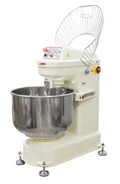BakeMax BMSM080 Heavy-Duty Floor Model 2-Speed 80kg Spiral Dough Mixer (220V 3Ph)