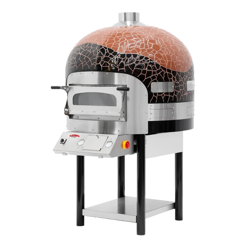 BakeMax BMSPO01 Commercial Floor Model Electric Rotating Pizza Oven (208V, 3Ph, 15,500W)