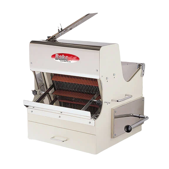 BakeMax BMSS001 Countertop Electric Artisan Safety Bread Slicer – 5/8" Slice Thickness