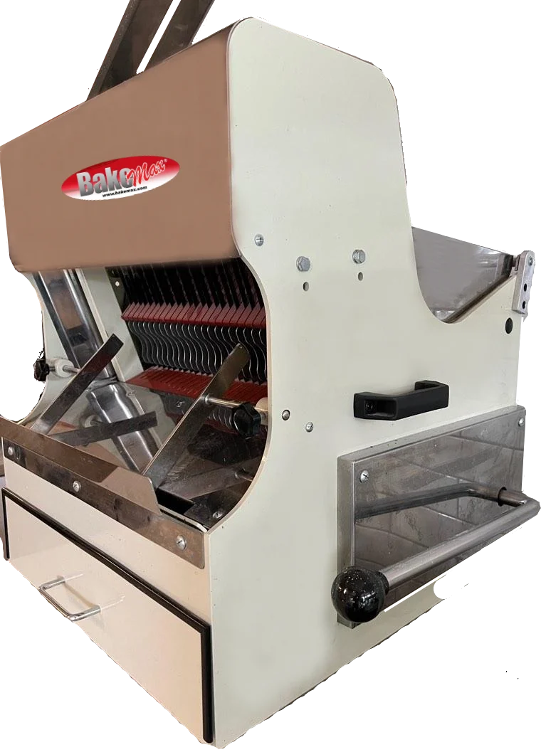 BakeMax BMSS001 Countertop Electric Artisan Safety Bread Slicer – 5/8" Slice Thickness