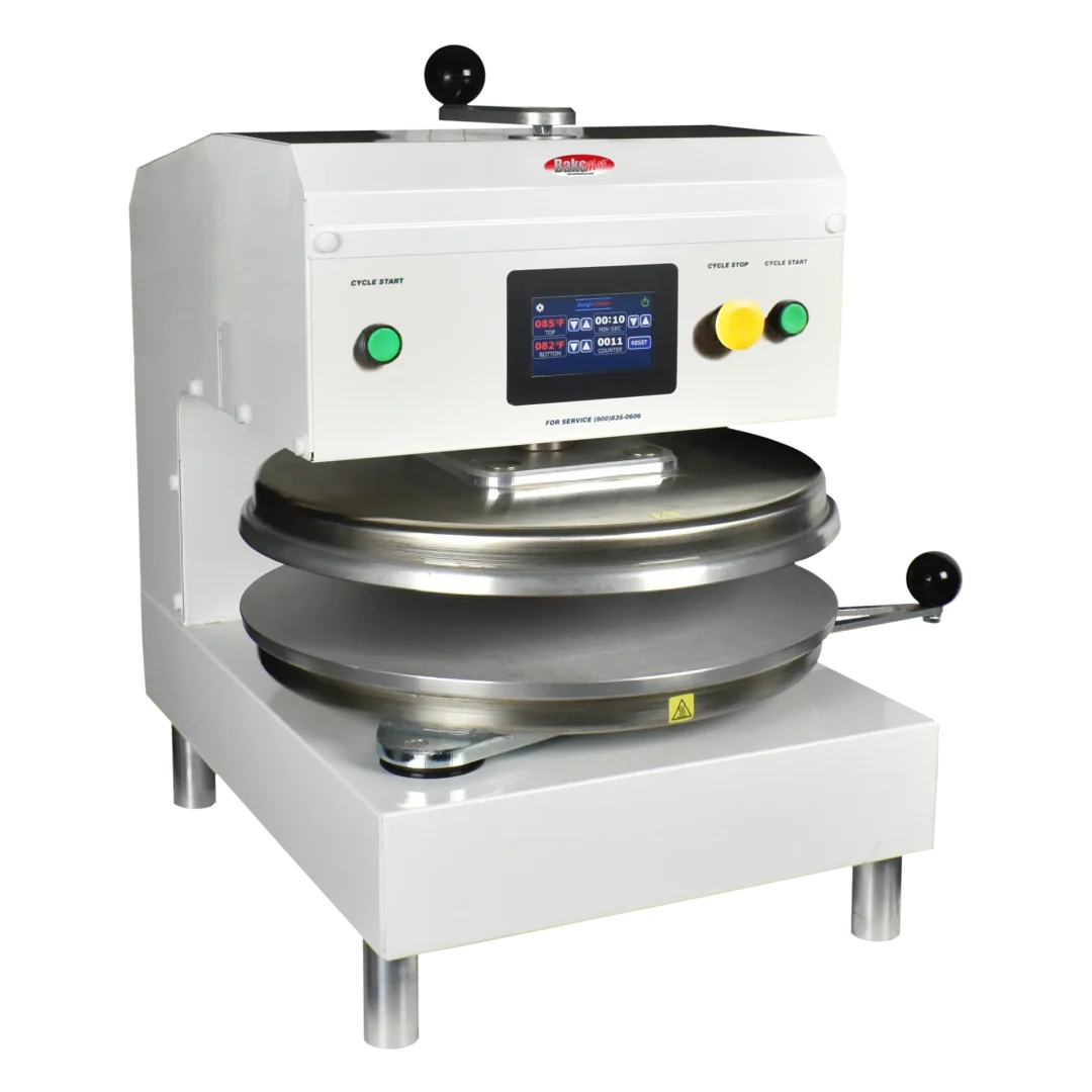 BakeMax BMTXEW 18" Countertop Electric White Powder Coated Automatic Tortilla Press