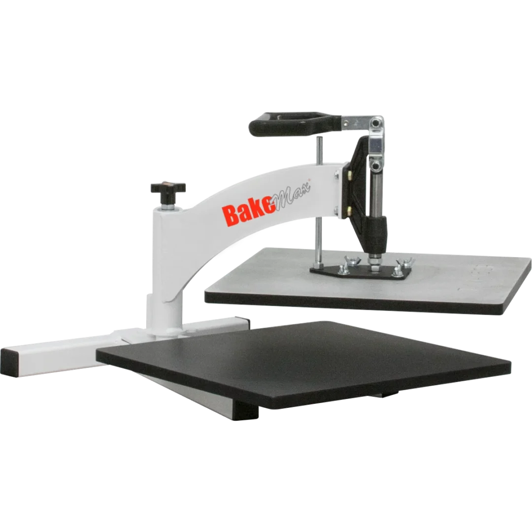 BakeMax BMTXM15CP Commercial Countertop Manual Swing Away Cold Meat Press - 15" x 15"