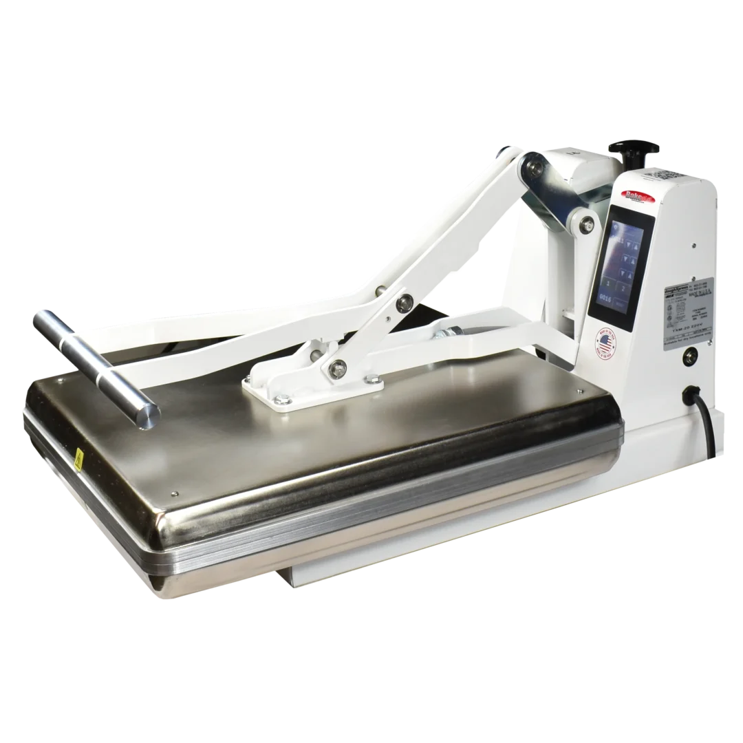 BakeMax BMTXM20 16” x 20” Manual Dual Heat Countertop Tortilla Press (White Powder Coat)