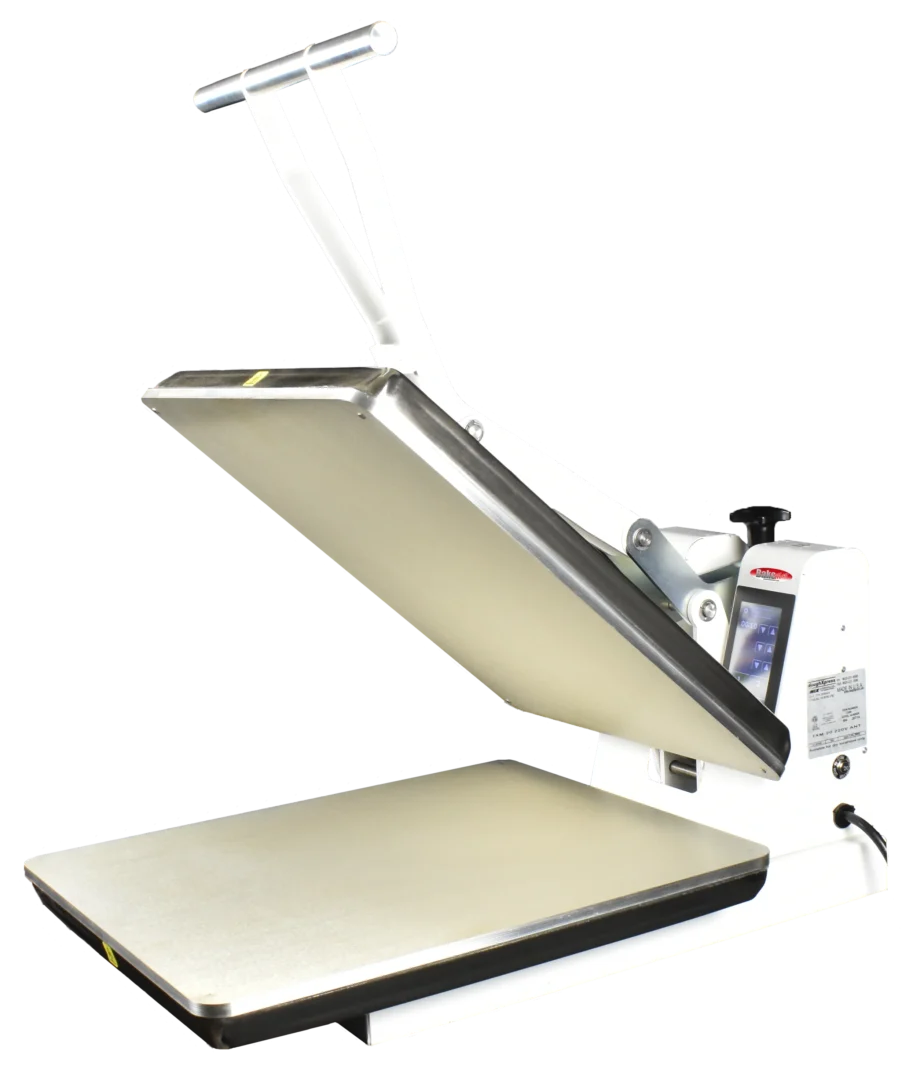BakeMax BMTXM20 16” x 20” Manual Dual Heat Countertop Tortilla Press (White Powder Coat)