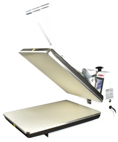 BakeMax BMTXM20 16” x 20” Manual Dual Heat Countertop Tortilla Press (White Powder Coat)