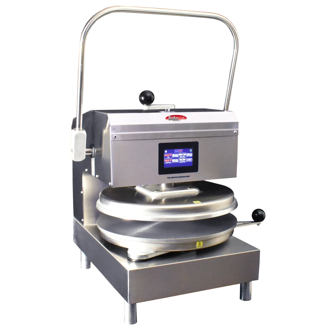 BakeMax BMTXM218SS Commercial Countertop Manual Swing Away Dual-Heat 18" Dough Press