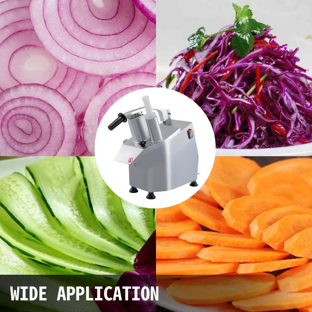 BakeMax BMVC001 Commercial Countertop Electric Vegetable Slicer and Grater