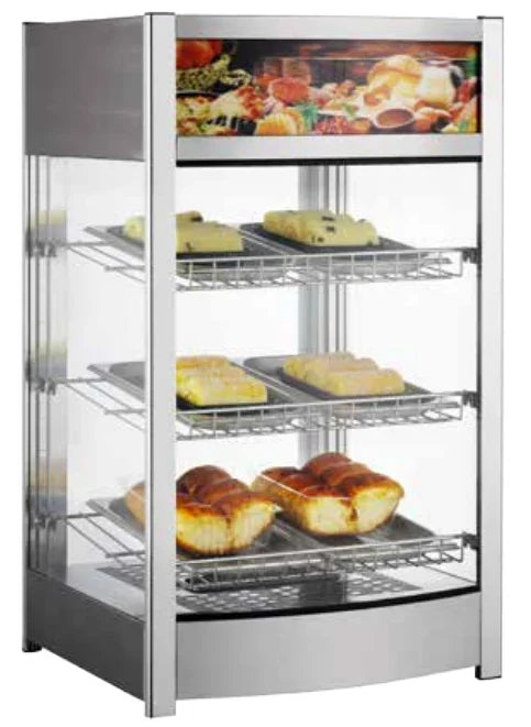 BakeMax Titan Series BMCBF18 18" Countertop Full-Service Heated Display Case