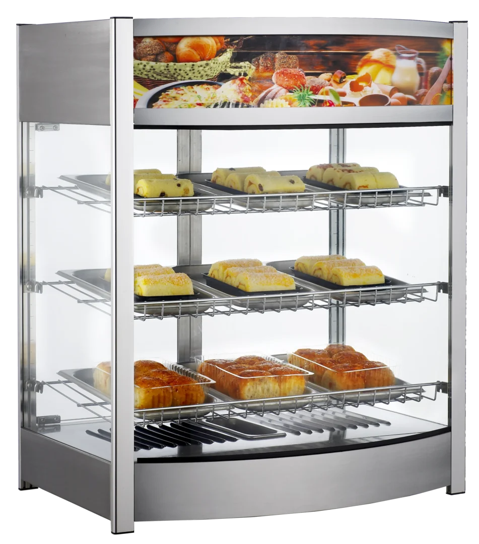 BakeMax Titan Series BMCBF25 25.5" Countertop Full-Service Heated Display Case - 120V