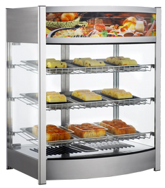 BakeMax Titan Series BMCBF25 25.5" Countertop Full-Service Heated Display Case - 120V