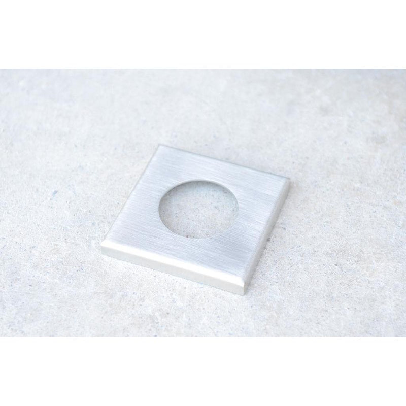 Bar Stools & Umbrellas-KoKoMo Outdoor Kitchen Stainless Steel Tile Umbrella Sleeve Trim Kit DIY KO-USLEEVE