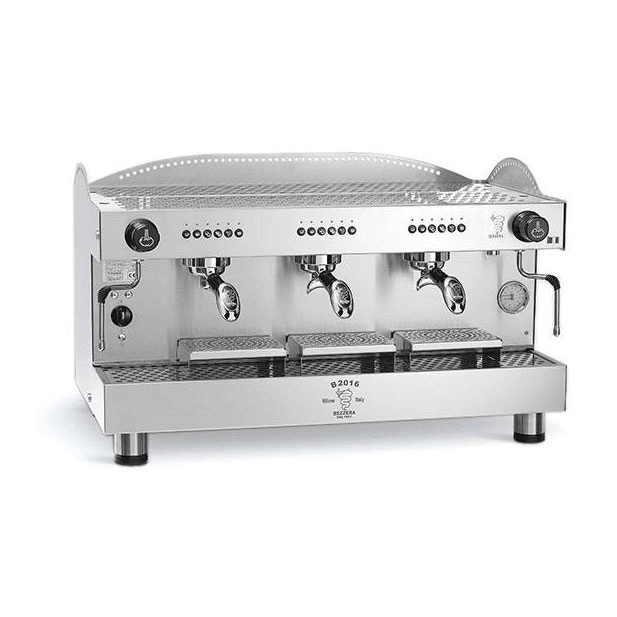 Bezzera B2016DE3IS7 3-Group Automatic Espresso Machine, 220V, UL/NSF