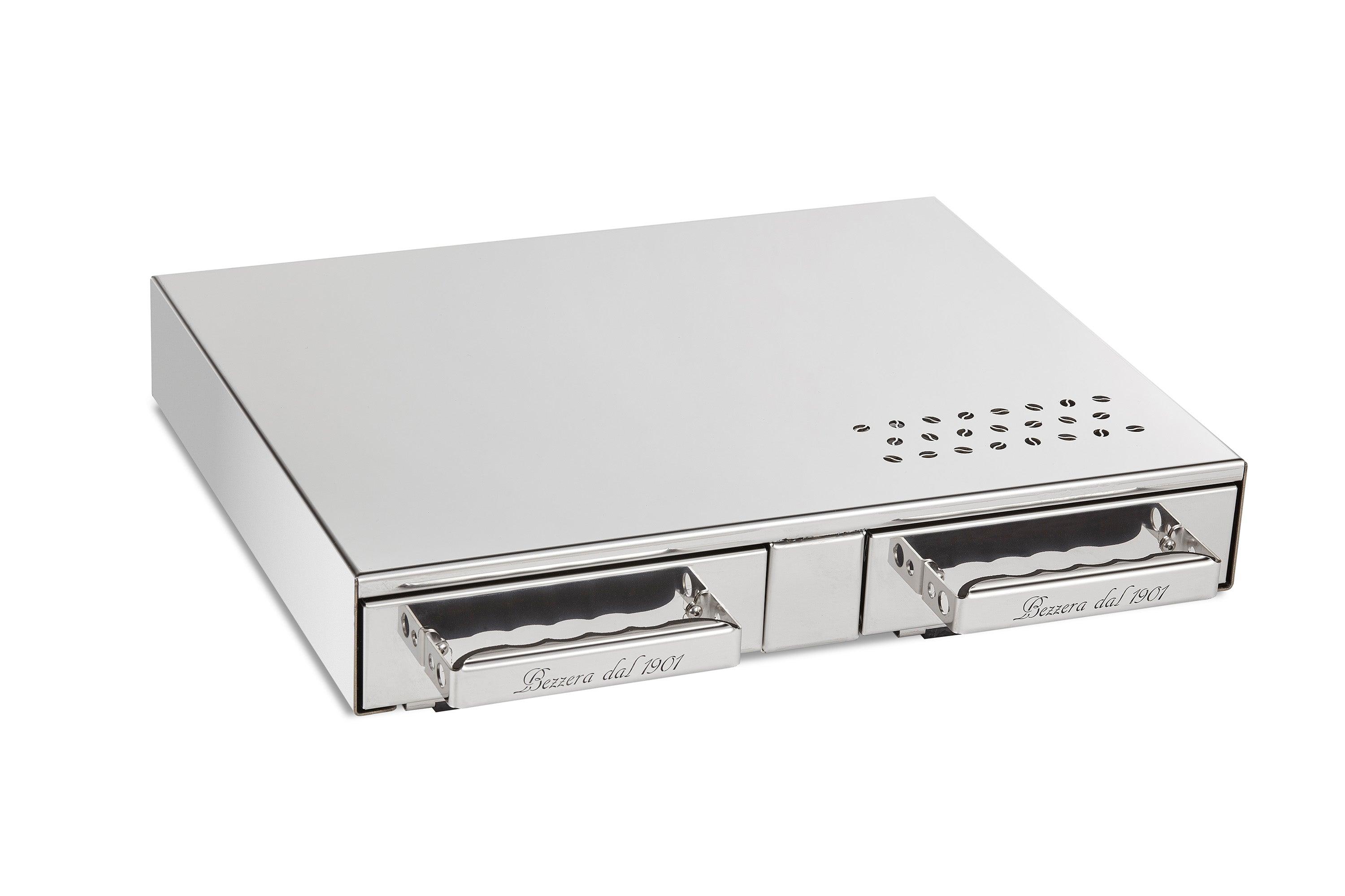 Bezzera CF0480CS2 Stainless Steel Base with 2 Drawers for Espresso Machines (19" x 15-1/2" x 3-1/2")