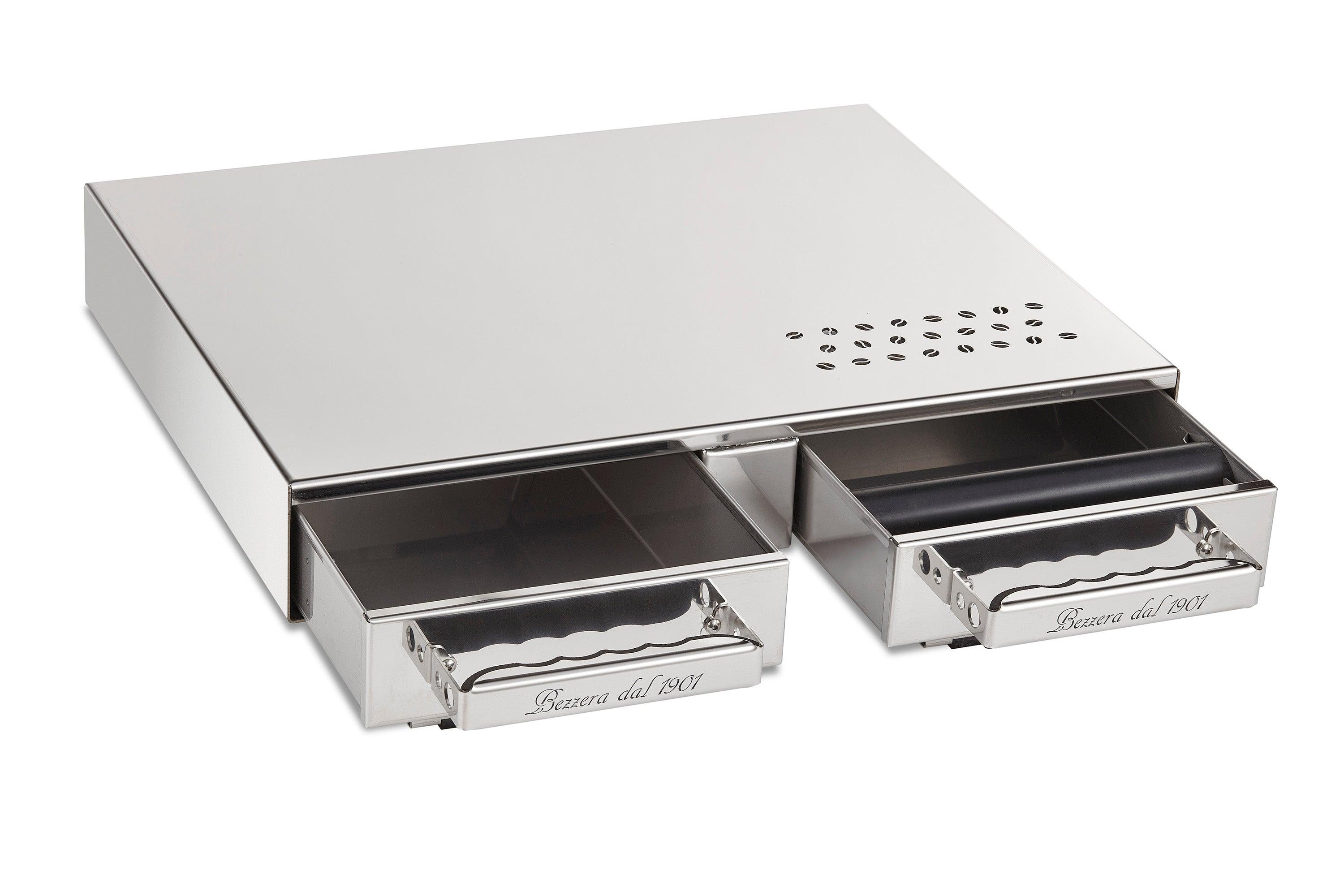 Bezzera CF0480CS2 Stainless Steel Base with 2 Drawers for Espresso Machines (19" x 15-1/2" x 3-1/2")