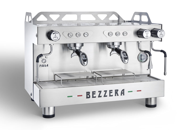 Bezzera MODA DE2 Automatic 2-Group Espresso Machine - 2.9-Gallon Copper Boiler, 220V, 4900W