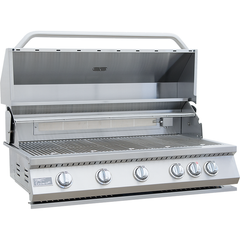 Built-In Gas Grills-KoKoMo 40” Built in Gas Grill 5 Burner/Back Burner KO-BAK5BG