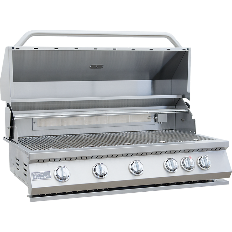 Built-In Gas Grills-KoKoMo 40” Built in Gas Grill 5 Burner/Back Burner KO-BAK5BG