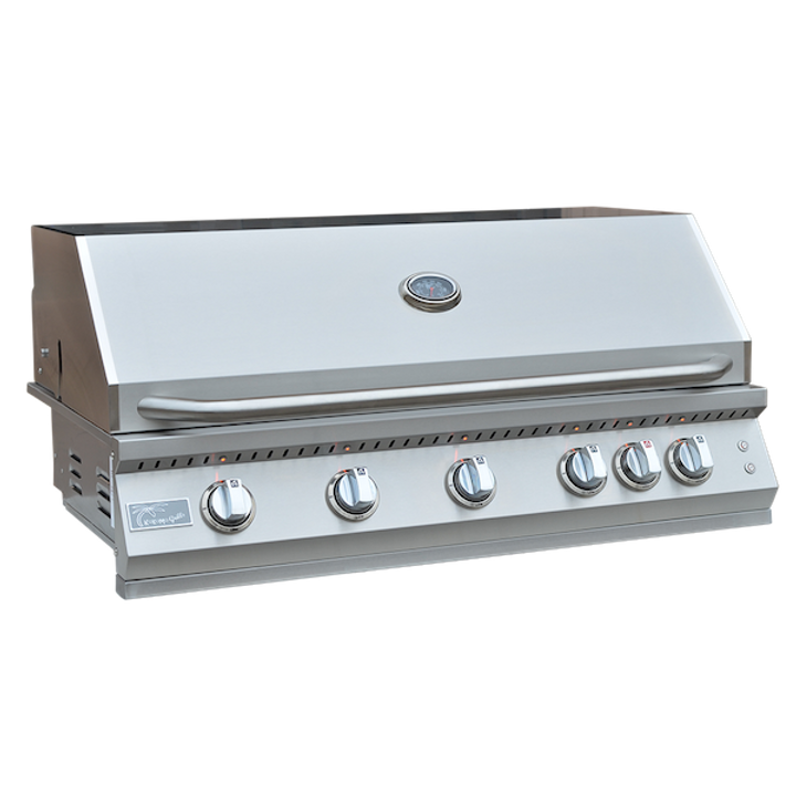 Built-In Gas Grills-KoKoMo 40” Professional Built in Gas Grill 5 Burner/Back Burner KO-BAK5BG-PRO