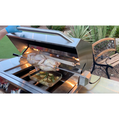 Built-In Gas Grills-KoKoMo Laser Cut Grate 32In Professional Built in Gas Grill 4 Burner/Back Burner KOK-KLCG32PBIG4BBB